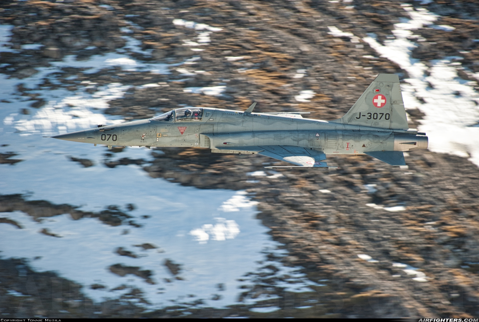 Switzerland - Air Force Northrop F-5E Tiger II J-3070 at Off-Airport - Axalp, Switzerland