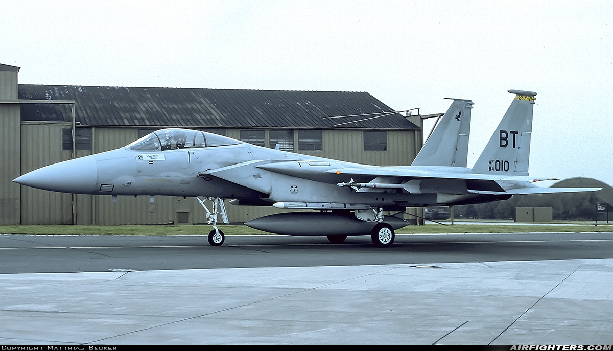 USA - Air Force McDonnell Douglas F-15C Eagle 84-0010 at Bitburg (BBJ / EDRB), Germany