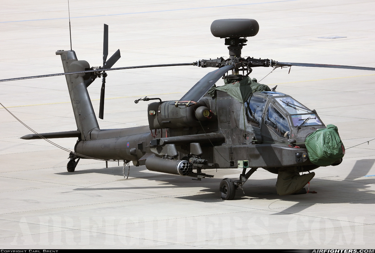 UK - Army Westland Apache AH1 (WAH-64D) ZJ224 at Eindhoven (- Welschap) (EIN / EHEH), Netherlands