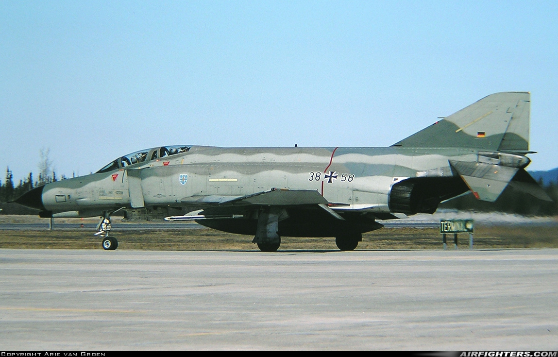 Germany - Air Force McDonnell Douglas F-4F Phantom II 38+58 at Goose Bay (YYR / CYYR), Canada