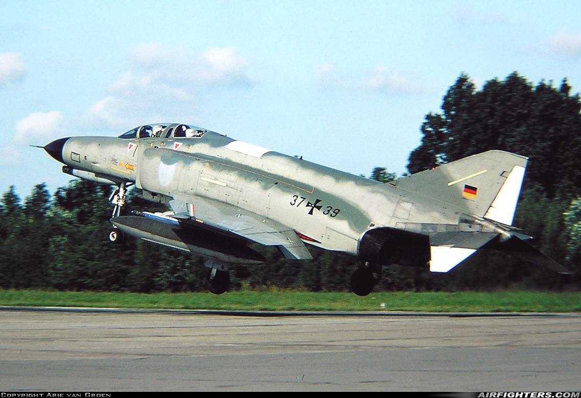 Germany - Air Force McDonnell Douglas F-4F Phantom II 37+39 at Leeuwarden (LWR / EHLW), Netherlands