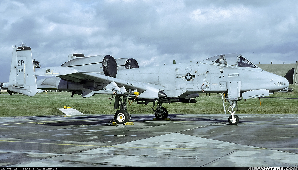 USA - Air Force Fairchild A-10A Thunderbolt II 81-0991 at Spangdahlem (SPM / ETAD), Germany