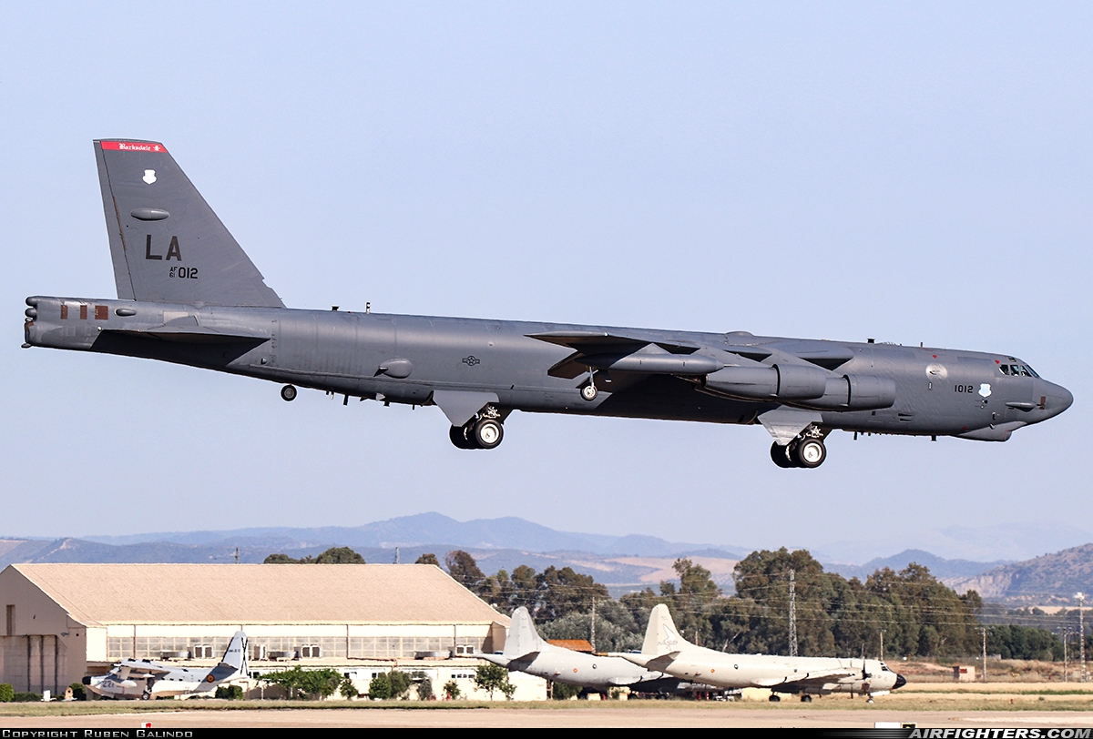 USA - Air Force Boeing B-52H Stratofortress 61-0012 at Seville - Moron de la Frontera (OZP / LEMO), Spain