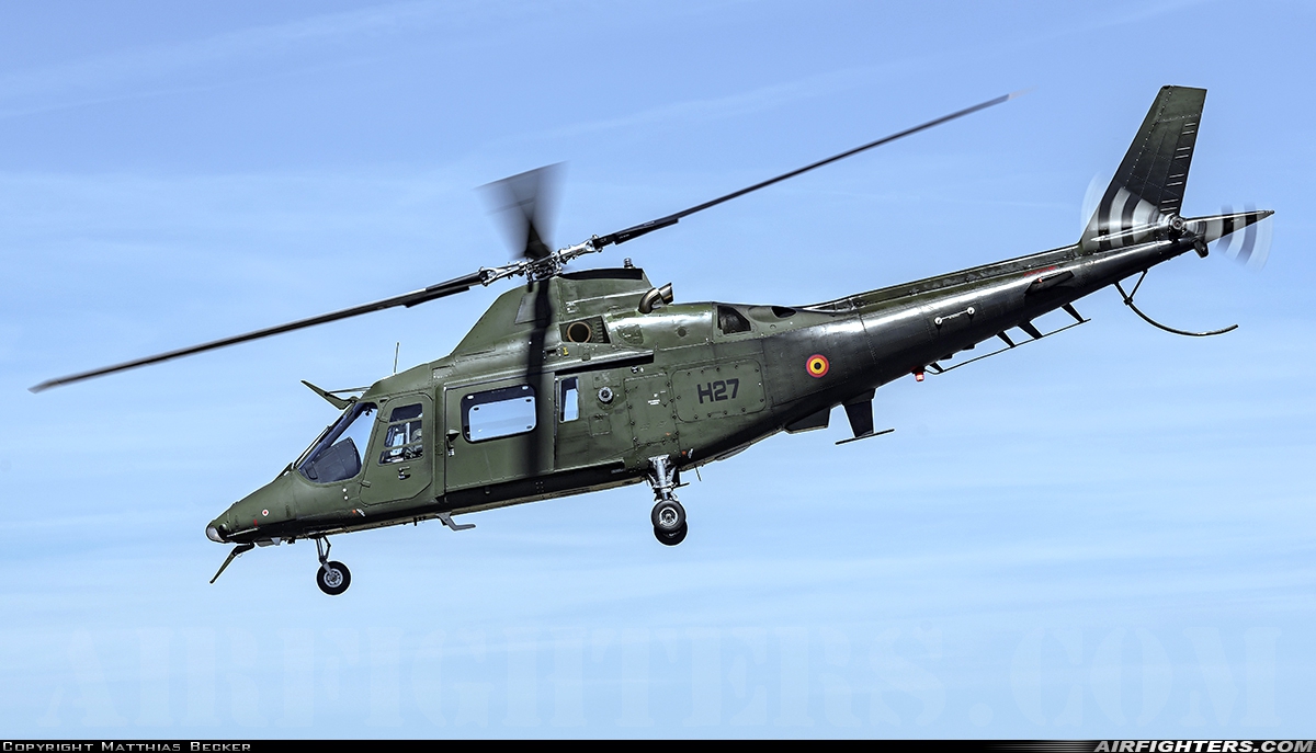 Belgium - Army Agusta A-109HO (A-109BA) H27 at Saarbrucken (- Ensheim) (SCN / EDDR), Germany