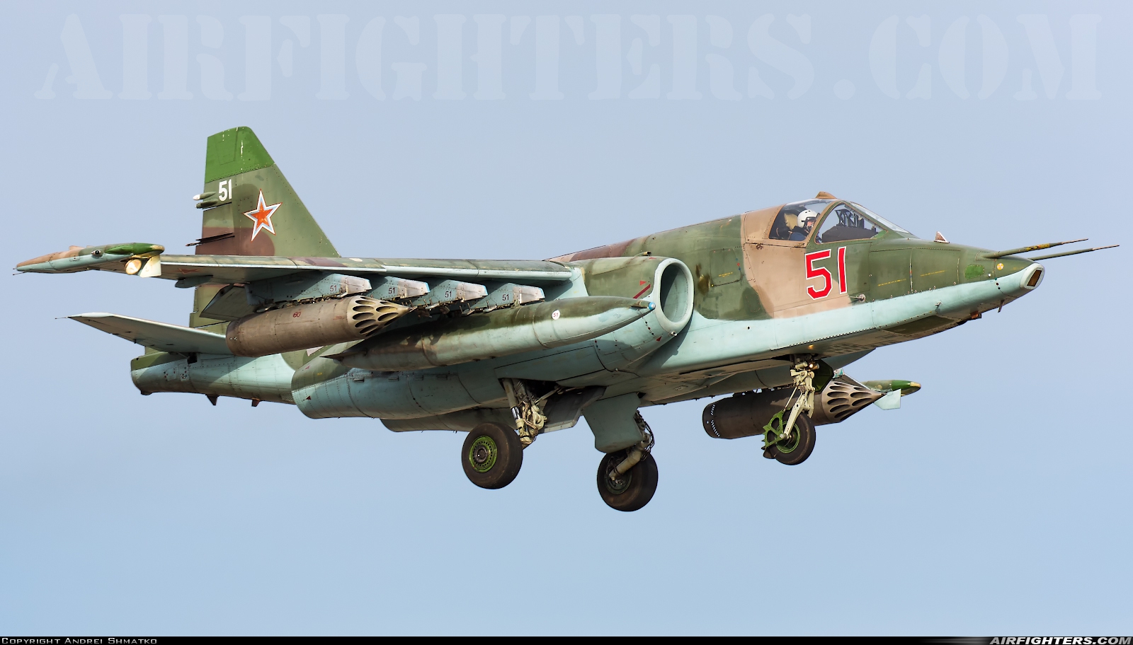 Russia - Air Force Sukhoi Su-25SM RF-93005 at Withheld, Russia
