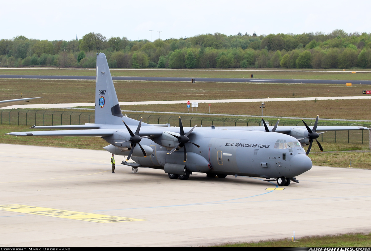 Norway - Air Force Lockheed Martin C-130J-30 Hercules (L-382) 5607 at Eindhoven (- Welschap) (EIN / EHEH), Netherlands