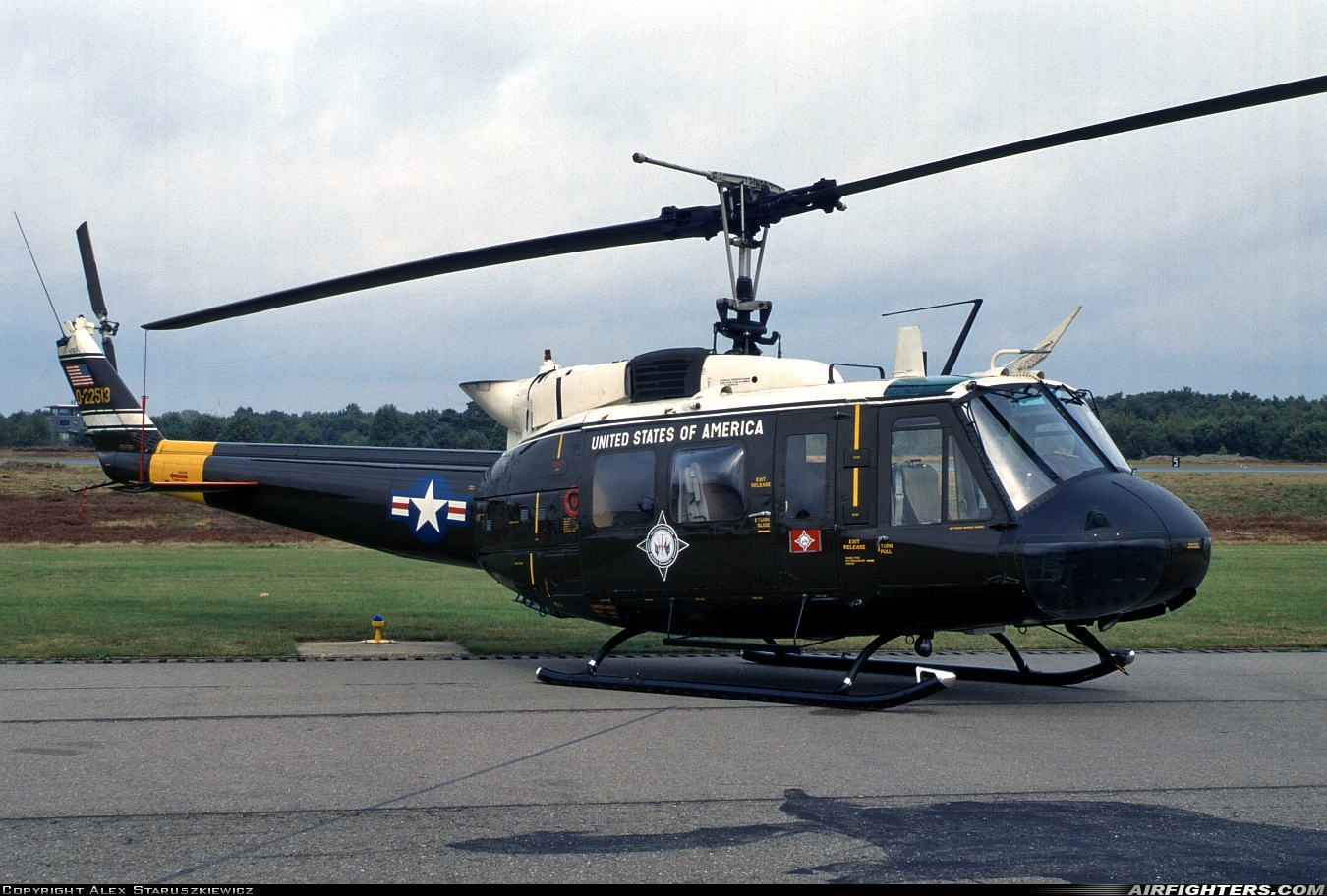 USA - Air Force Bell UH-1H Iroquois (205) 74-22513 at Kleine Brogel (EBBL), Belgium