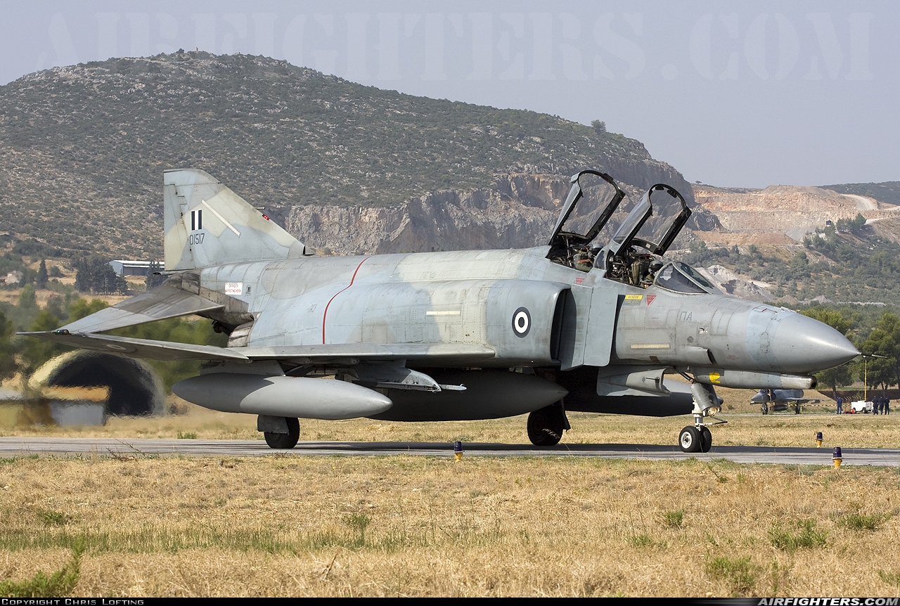 Greece - Air Force McDonnell Douglas F-4E AUP Phantom II 01517 at Tanagra (LGTG), Greece