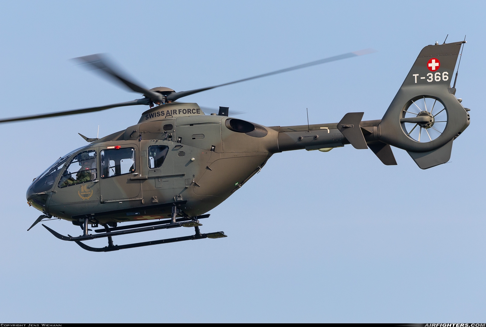 Switzerland - Air Force Eurocopter TH05 (EC-635P2+) T-366 at Buckeburg (- Achum) (ETHB), Germany