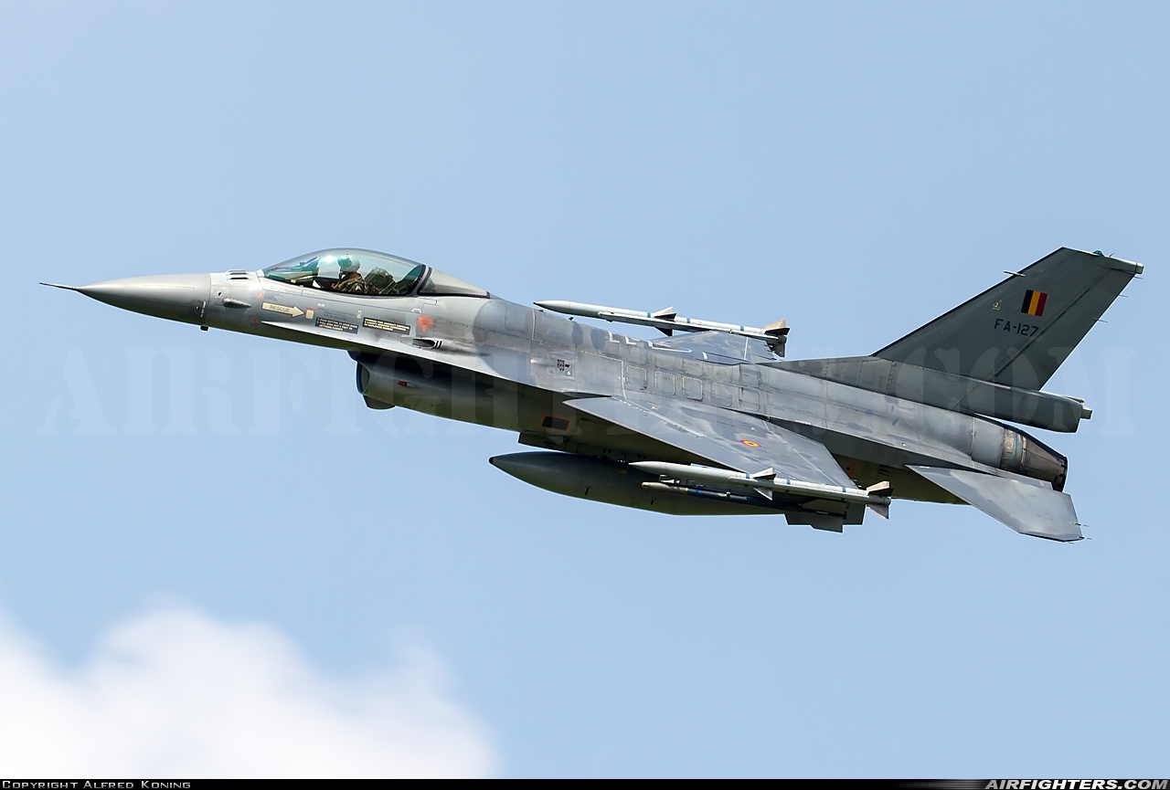 Belgium - Air Force General Dynamics F-16AM Fighting Falcon FA-127 at Leeuwarden (LWR / EHLW), Netherlands