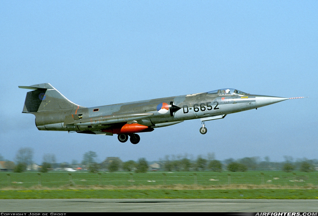 Netherlands - Air Force Lockheed F-104G Starfighter D-6652 at Leeuwarden (LWR / EHLW), Netherlands