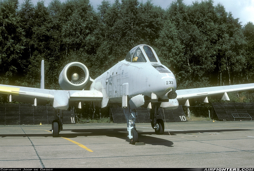 USA - Air Force Fairchild A-10A Thunderbolt II 77-0233 at Enschede - Twenthe (ENS / EHTW), Netherlands