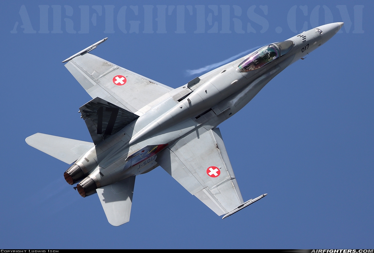 Switzerland - Air Force McDonnell Douglas F/A-18C Hornet J-5017 at Payerne (LSMP), Switzerland
