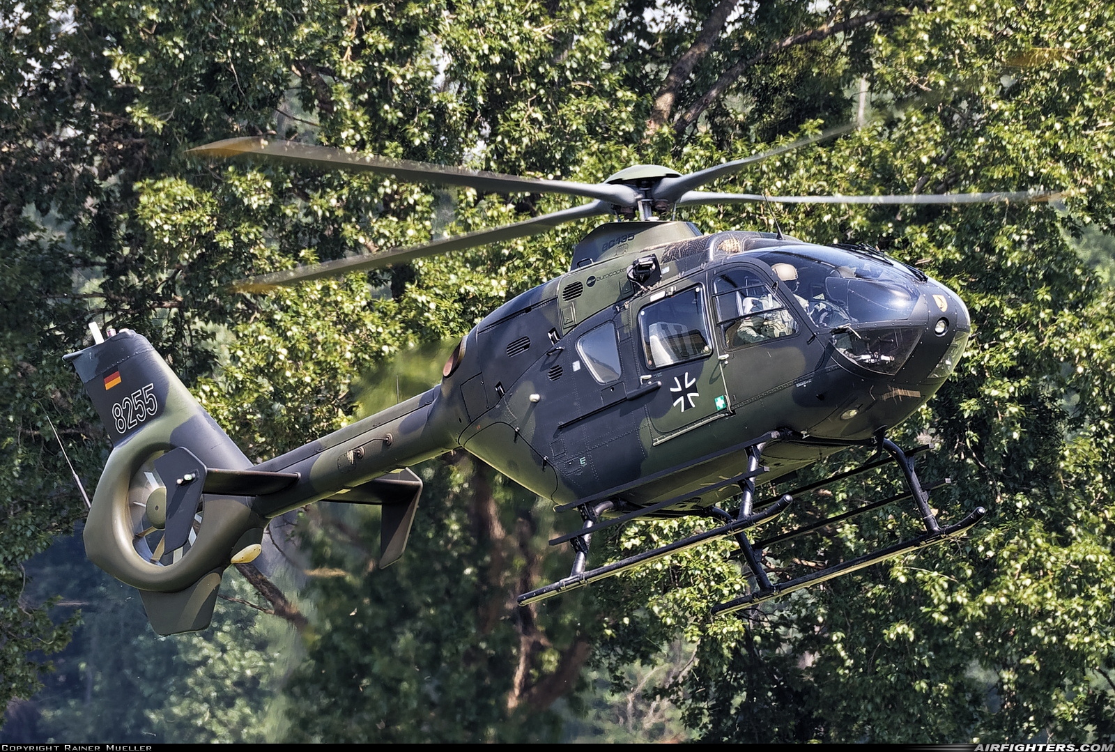 Germany - Army Eurocopter EC-135T1 82+55 at Off-Airport - Roecke, Germany