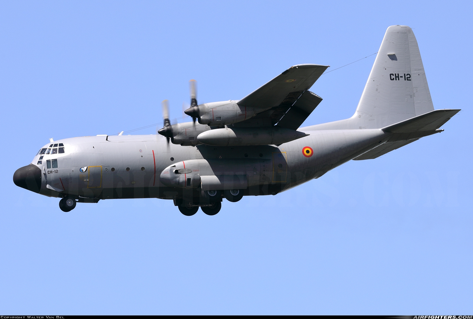 Belgium - Air Force Lockheed C-130H Hercules (L-382) CH-12 at Brussels - National (Zaventem) / Melsbroek (BRU / EBBR / EBMB), Belgium