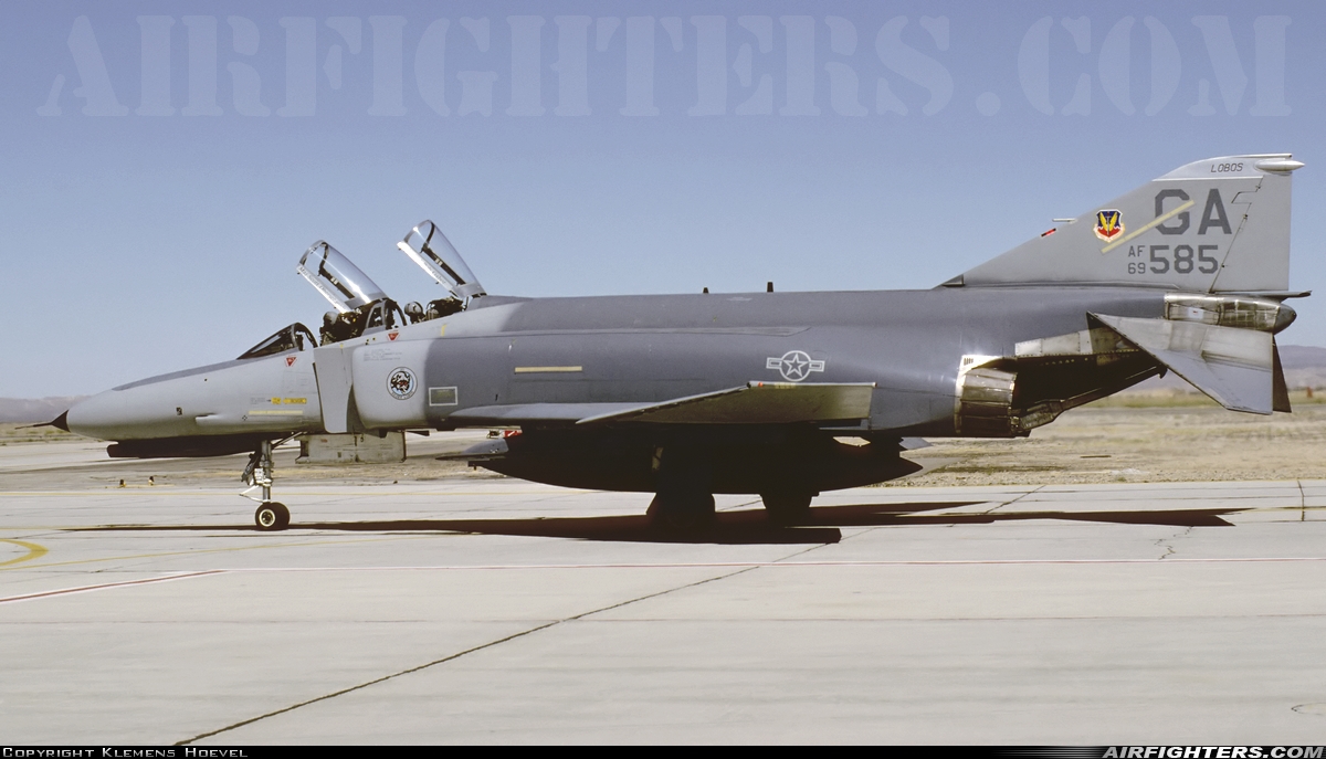 USA - Air Force McDonnell Douglas F-4E Phantom II 69-7585 at Victorville - Southern California Logistics (Int.) (George AFB) (VCV), USA