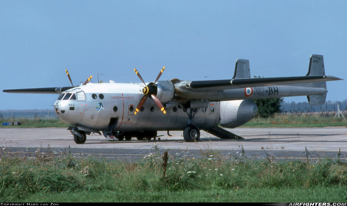 France - Air Force Nord N-2501F Noratlas 123 at Cambrai - Epinoy (LFQI), France