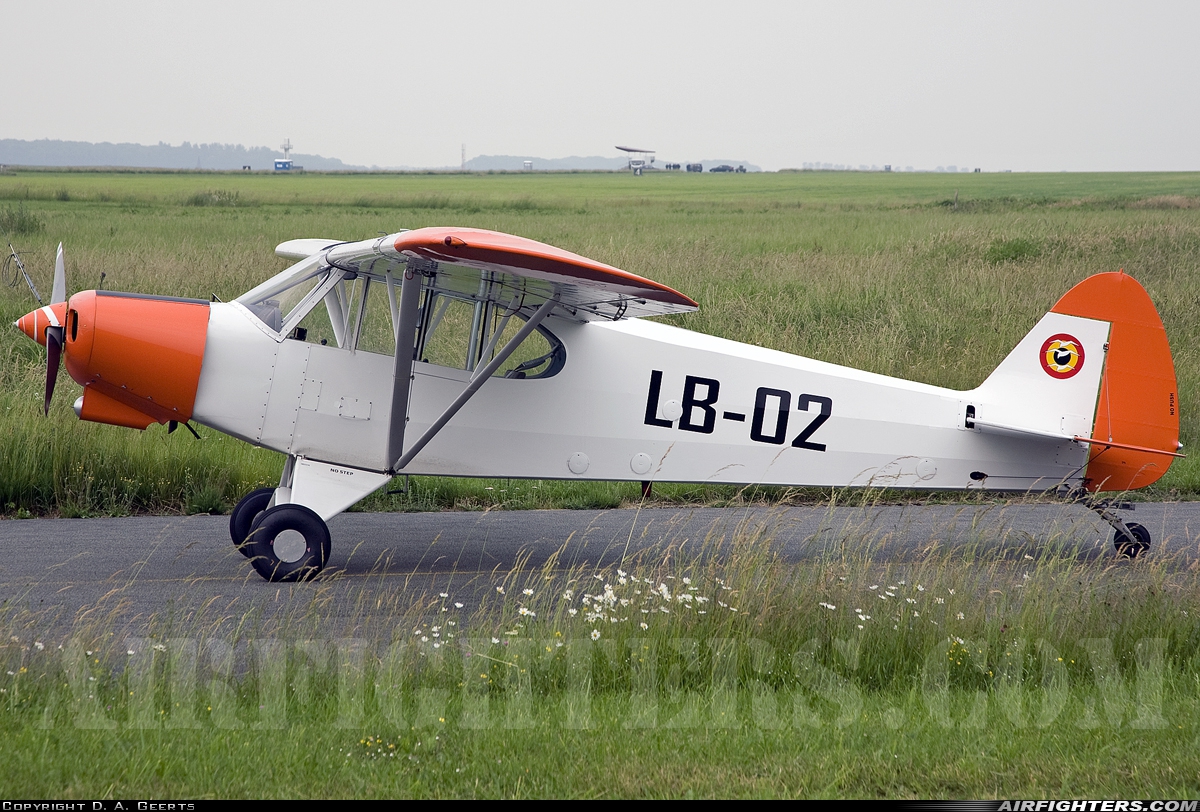 Belgium - Air Cadets Piper L-21B Super Cub (PA-18-135) LB-02 at Florennes (EBFS), Belgium