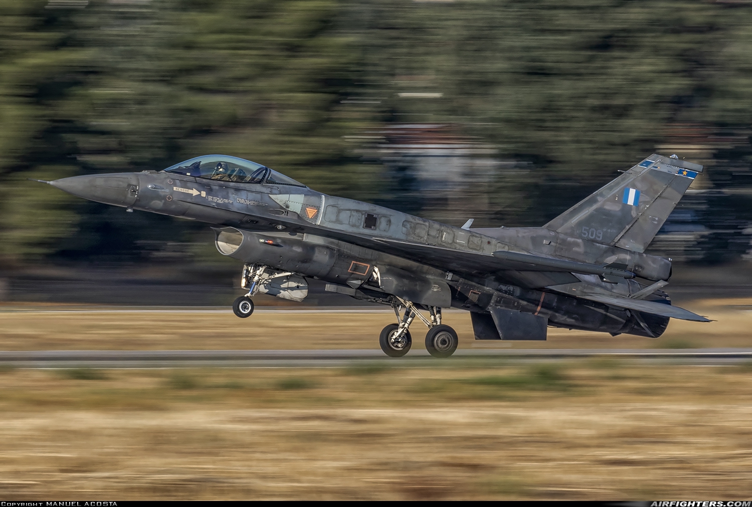 Greece - Air Force General Dynamics F-16C Fighting Falcon 509 at Tanagra (LGTG), Greece