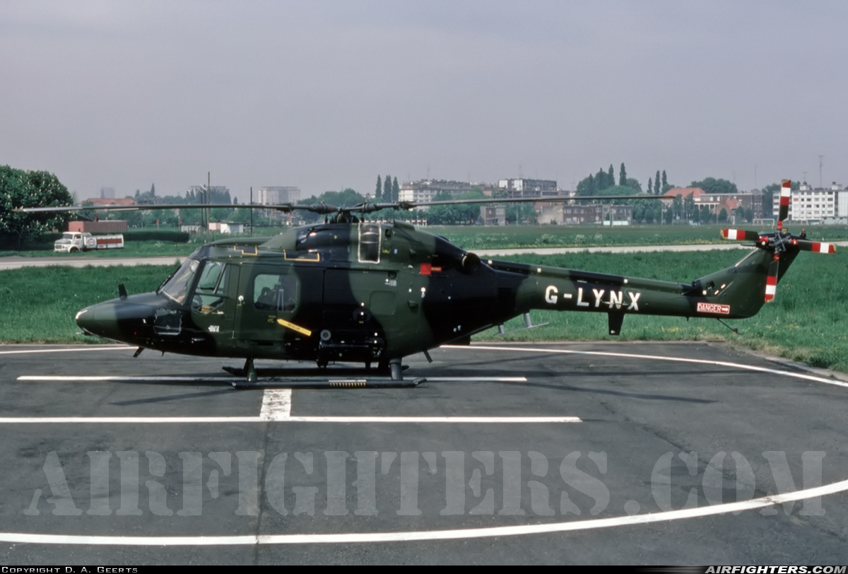 Company Owned - Westland Westland WG-13 Lynx AH1 G-LYNX at Antwerp - Deurne (ANR / EBAW), Belgium