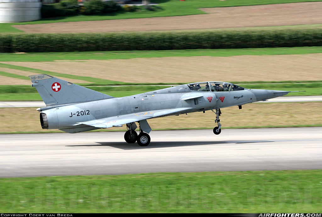 Private Dassault Mirage IIIDS HB-RDF at Payerne (LSMP), Switzerland