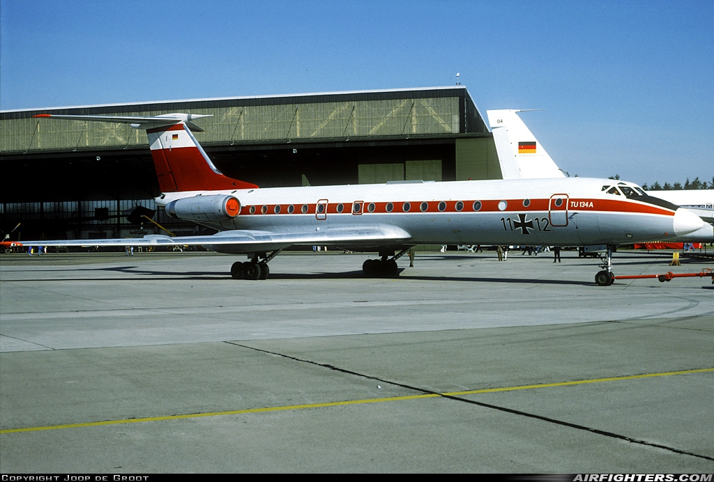 Germany - Air Force Tupolev Tu-134A 11+12 at Hohn (ETNH), Germany