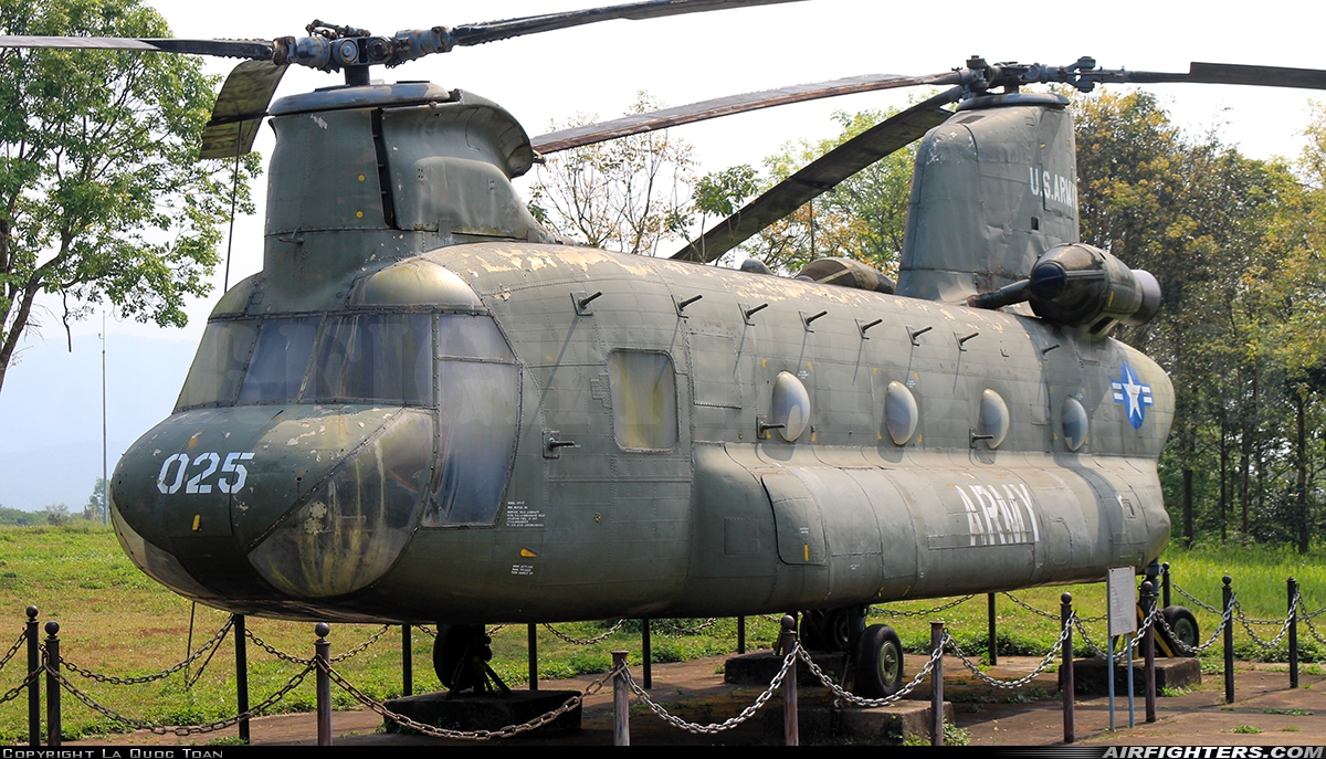 USA - Army Boeing Vertol CH-47A Chinook 65-08025 at Khe Sanh Combat Base (Ta Con Airport Relic), Vietnam