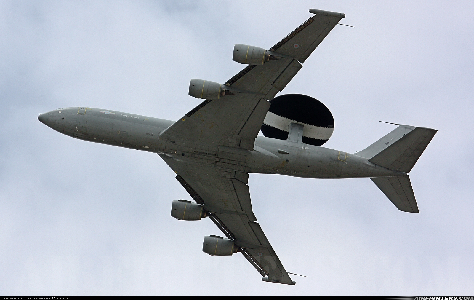 UK - Air Force Boeing E-3D Sentry AEW1 (707-300) ZH101 at Monte Real (BA5) (LPMR), Portugal