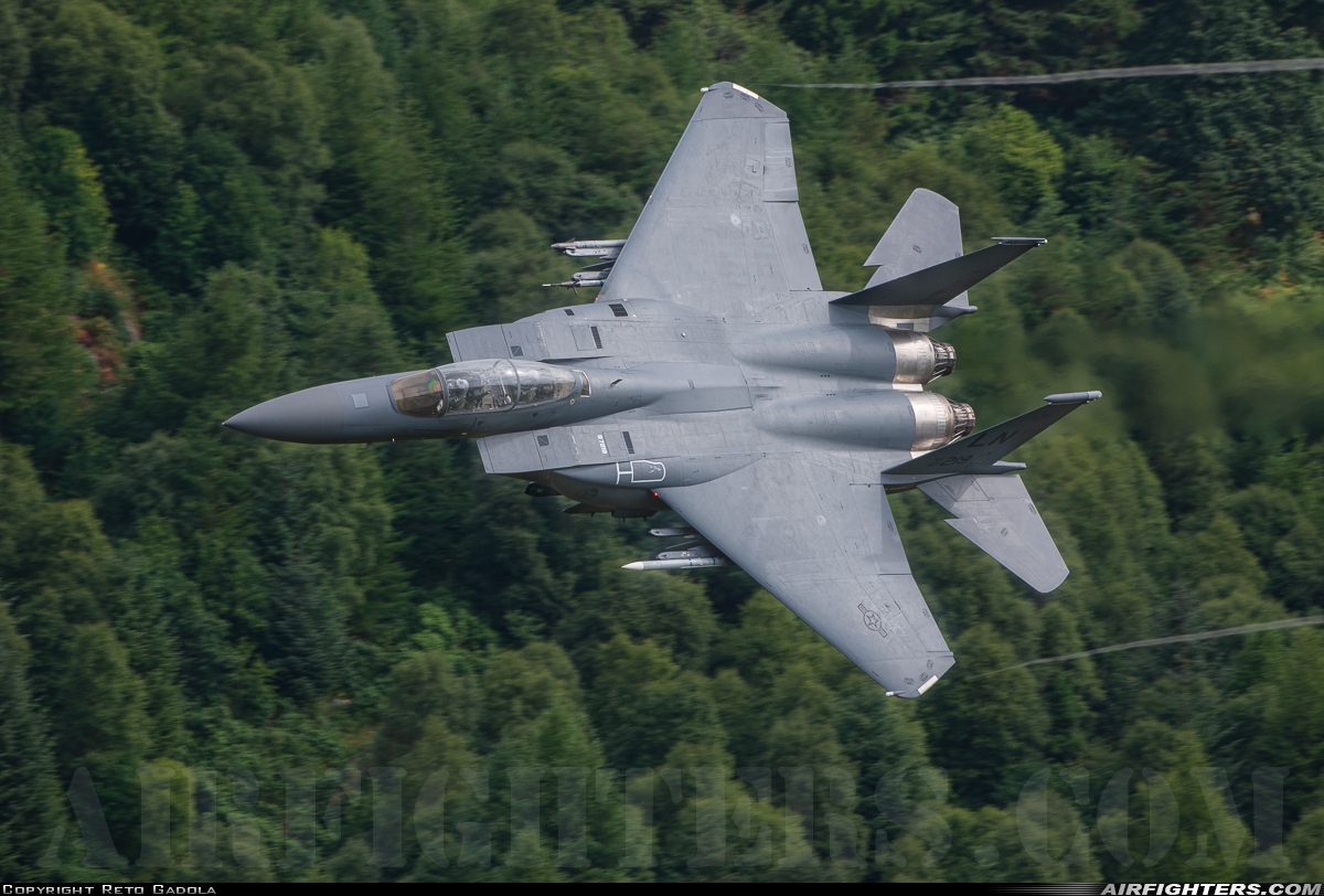 USA - Air Force McDonnell Douglas F-15E Strike Eagle 97-0219 at Off-Airport - Machynlleth Loop Area, UK