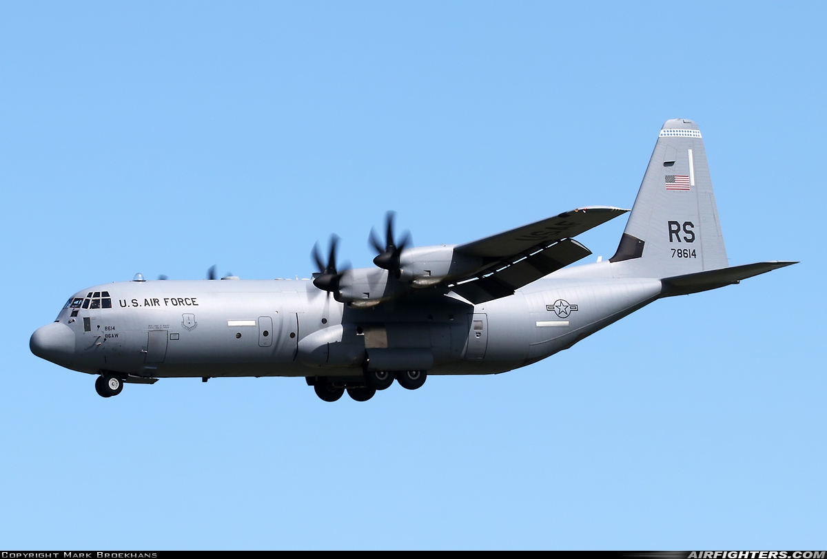 USA - Air Force Lockheed Martin C-130J-30 Hercules (L-382) 07-8614 at Leeuwarden (LWR / EHLW), Netherlands