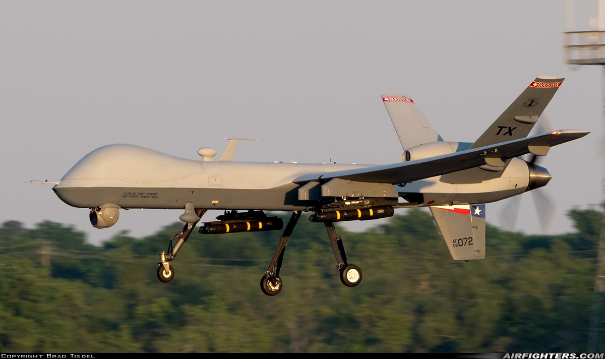 USA - Air Force General Atomics MQ-9A-1 Reaper 09-4072 at Houston - Ellington Field (AFB) (EFD), USA