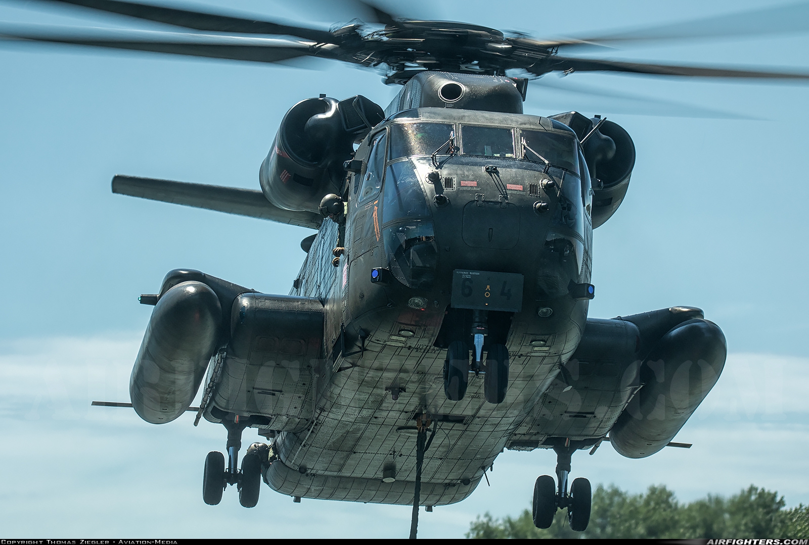 Germany - Air Force Sikorsky CH-53GS (S-65) 84+64 at Off-Airport - Scheuring, Germany