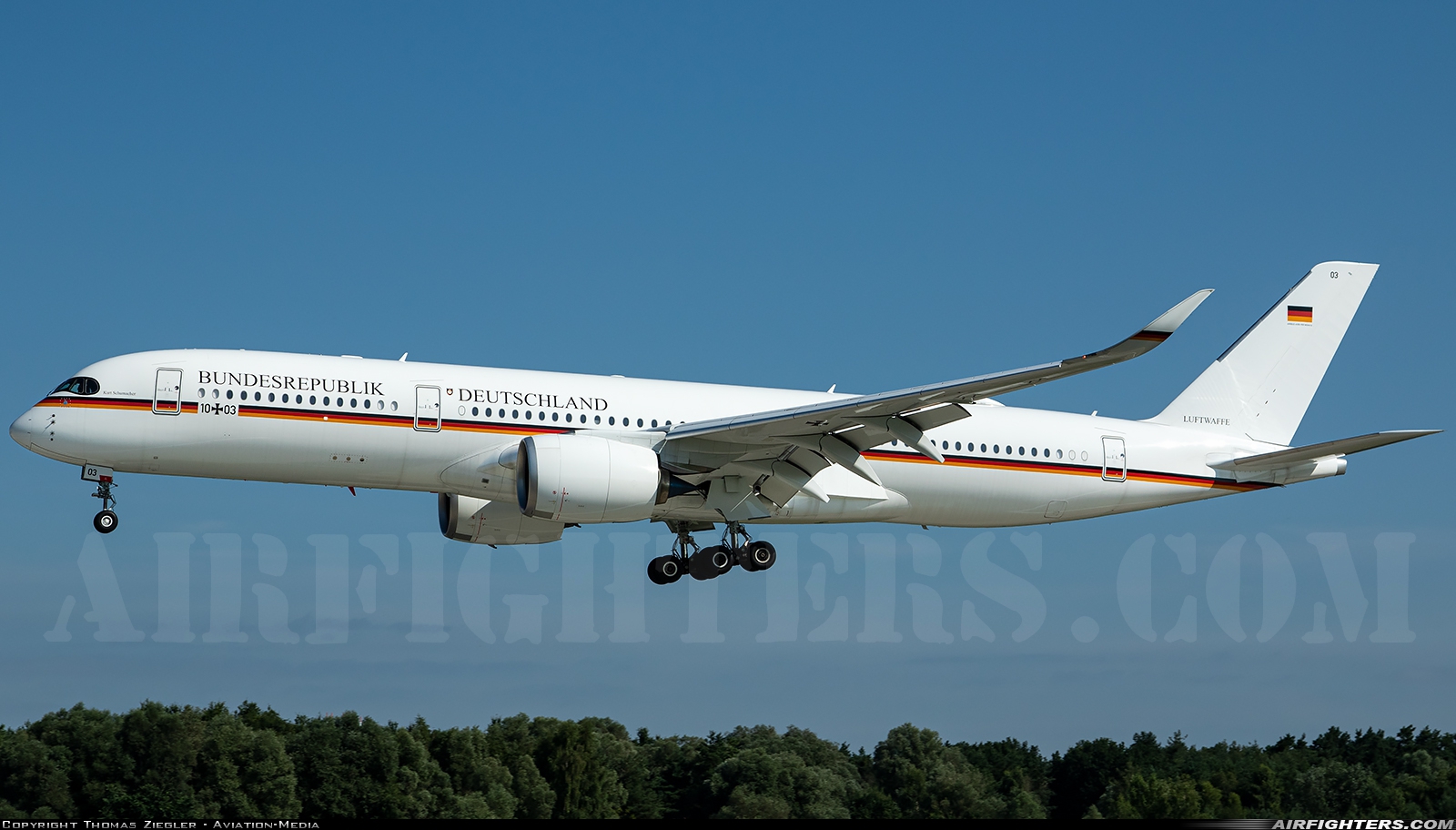 Germany - Air Force Airbus A350-941 10+03 at Ingolstadt - Manching (ETSI), Germany