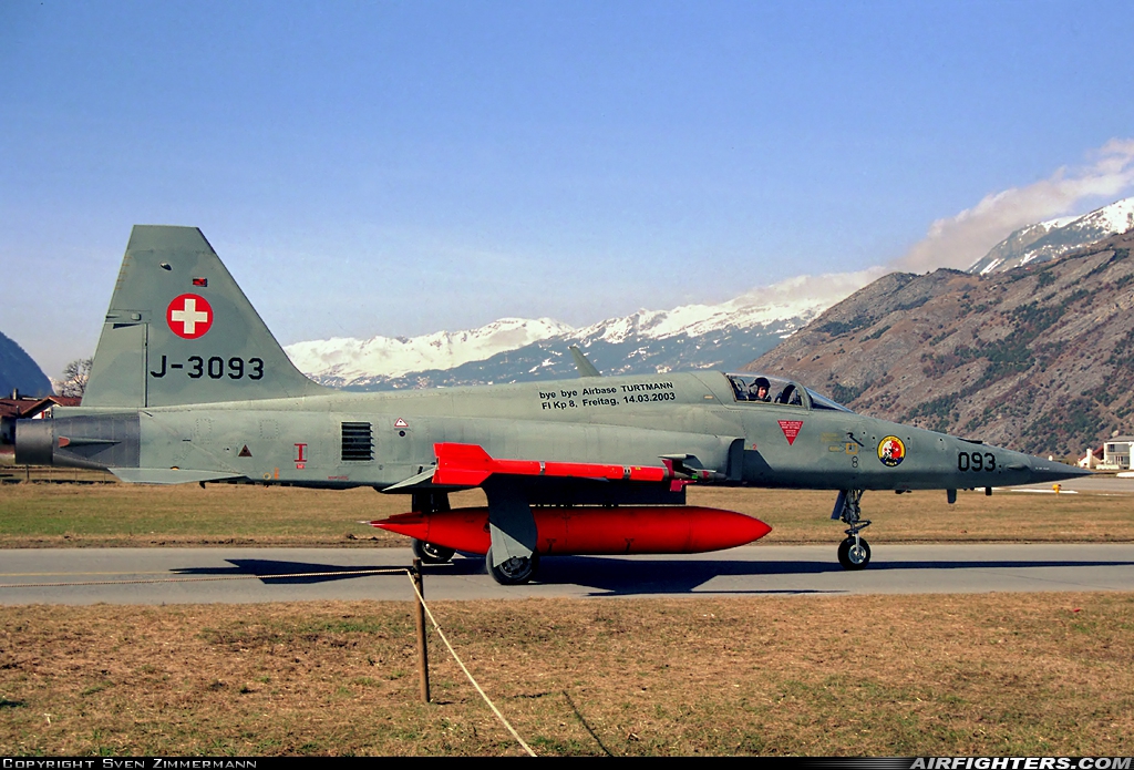 Switzerland - Air Force Northrop F-5E Tiger II J-3093 at Turtman (LSMJ), Switzerland
