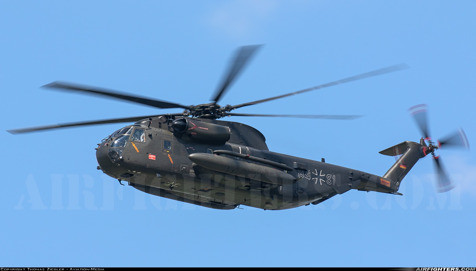 Germany - Air Force Sikorsky CH-53GS (S-65) 84+91 at Neuburg - Zell (ETSN), Germany
