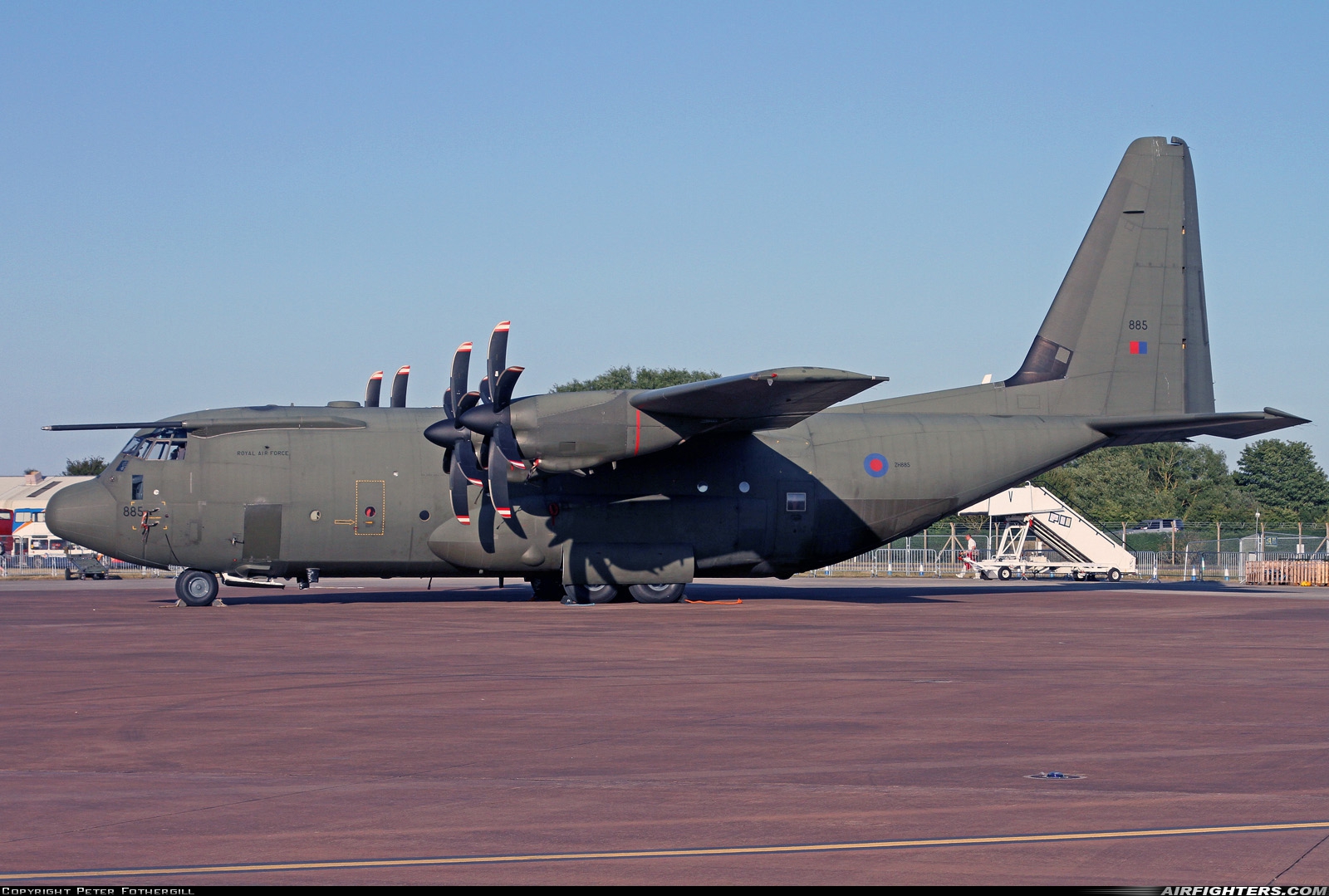 UK - Air Force Lockheed Martin Hercules C5 (C-130J / L-382) ZH885 at Fairford (FFD / EGVA), UK