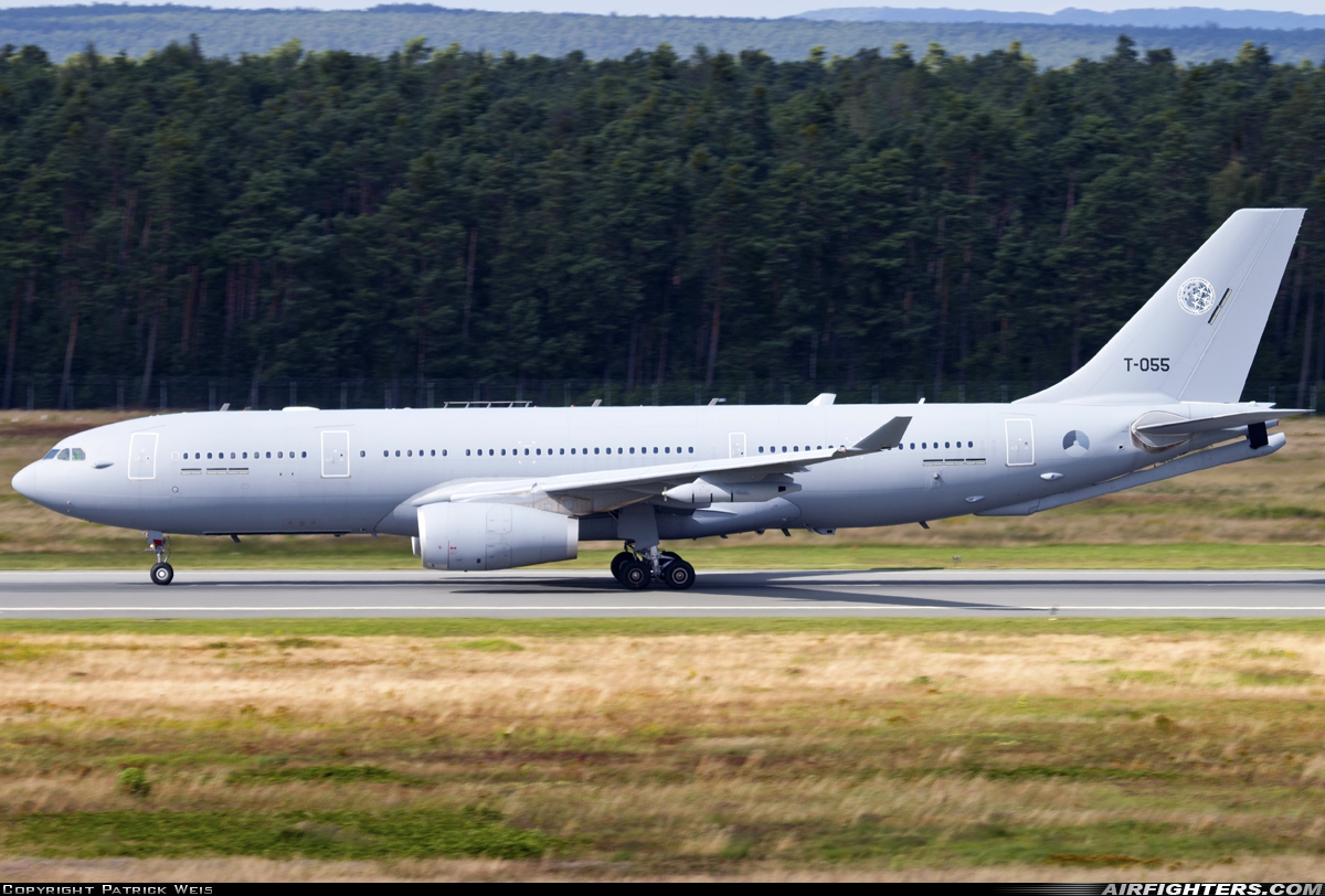 Netherlands - Air Force Airbus KC-30M (A330-243MRTT) T-055 at Nuremberg (NUE / EDDN), Germany