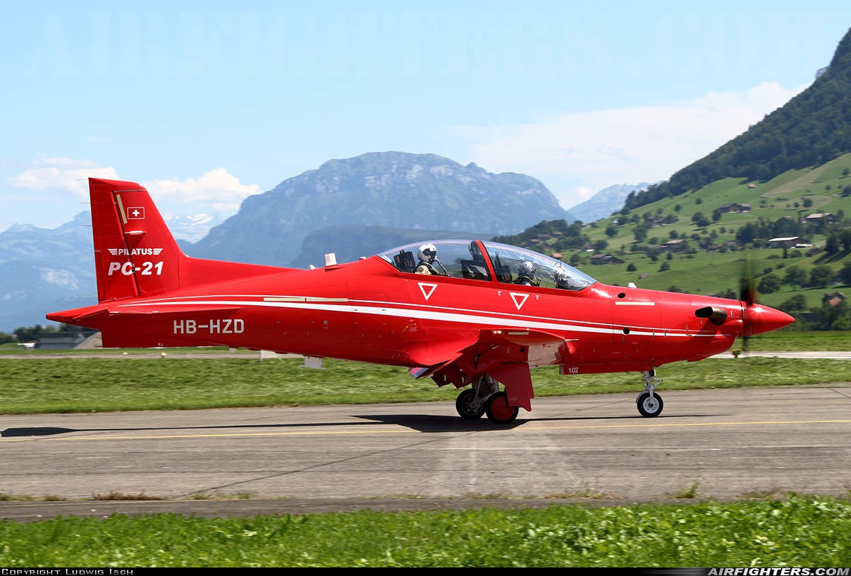 Company Owned - Pilatus Pilatus PC-21 HB-HZD at Buochs (Stans) (LSMU / LSZC), Switzerland