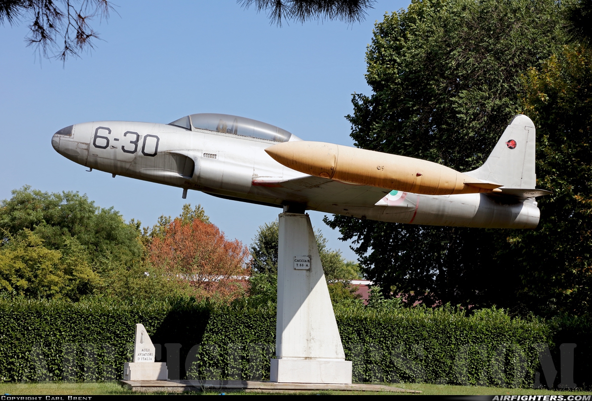 Italy - Air Force Lockheed T-33A Shooting Star MM51-17484 at Off-Airport - Rezzato, Italy