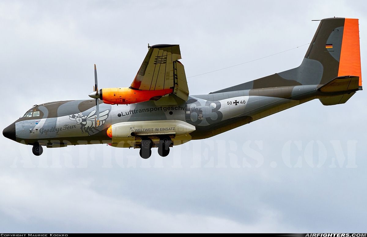 Germany - Air Force Transport Allianz C-160D 50+40 at Holzdorf (ETSH), Germany
