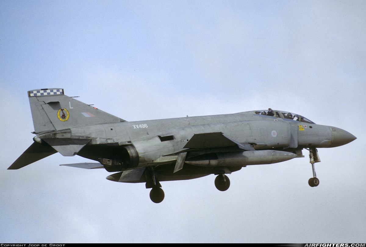 UK - Air Force McDonnell Douglas Phantom FGR2 (F-4M) XV496 at Leeuwarden (LWR / EHLW), Netherlands
