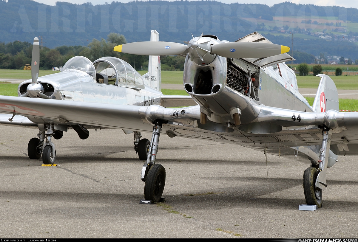 Private Pilatus P-2-06 HB-RAM at Birrfeld (LSZF), Switzerland