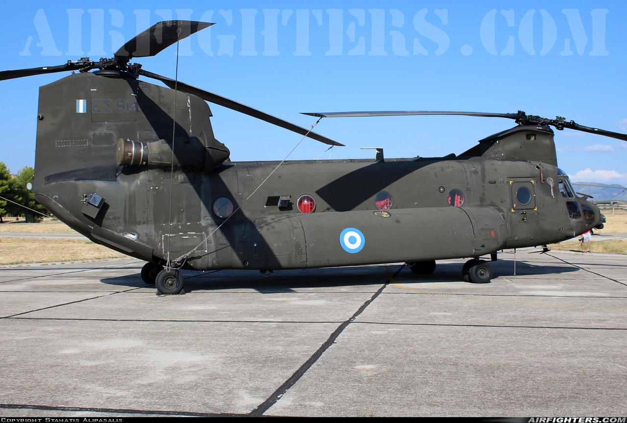 Greece - Army Boeing Vertol CH-47SD Chinook ES914 at Tanagra (LGTG), Greece
