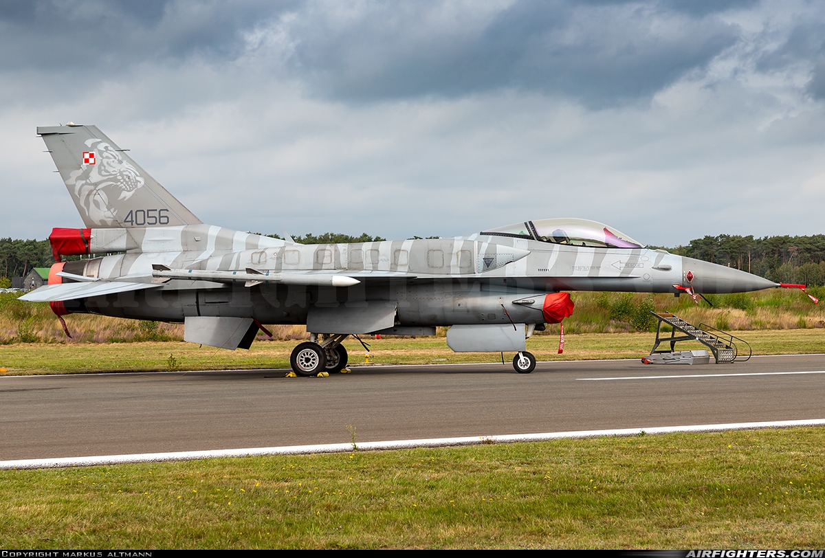 Poland - Air Force General Dynamics F-16C Fighting Falcon 4056 at Kleine Brogel (EBBL), Belgium