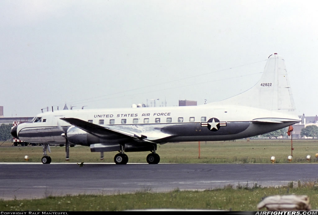 USA - Air Force Convair C-131D 54-2822 at Berlin - Tempelhof (THF / EDDI), Germany