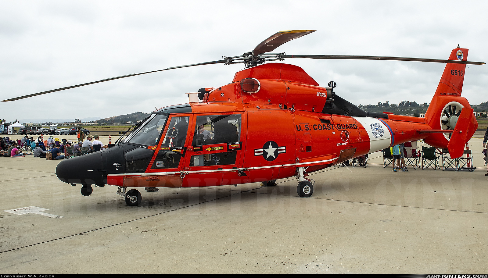 USA - Coast Guard Aerospatiale MH-65D Dolphin (SA-366G-1) 6516 at Camarillo (Oxnard AFB) (CMA), USA