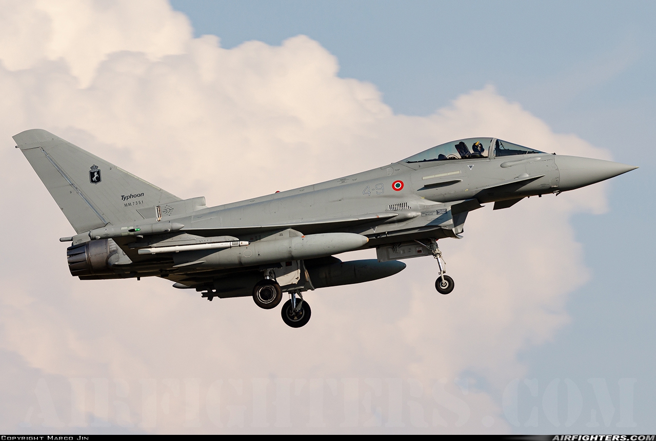 Italy - Air Force Eurofighter F-2000A Typhoon (EF-2000S) MM7351 at Grosseto (- Corrado Baccarini) (GRS / LIRS), Italy