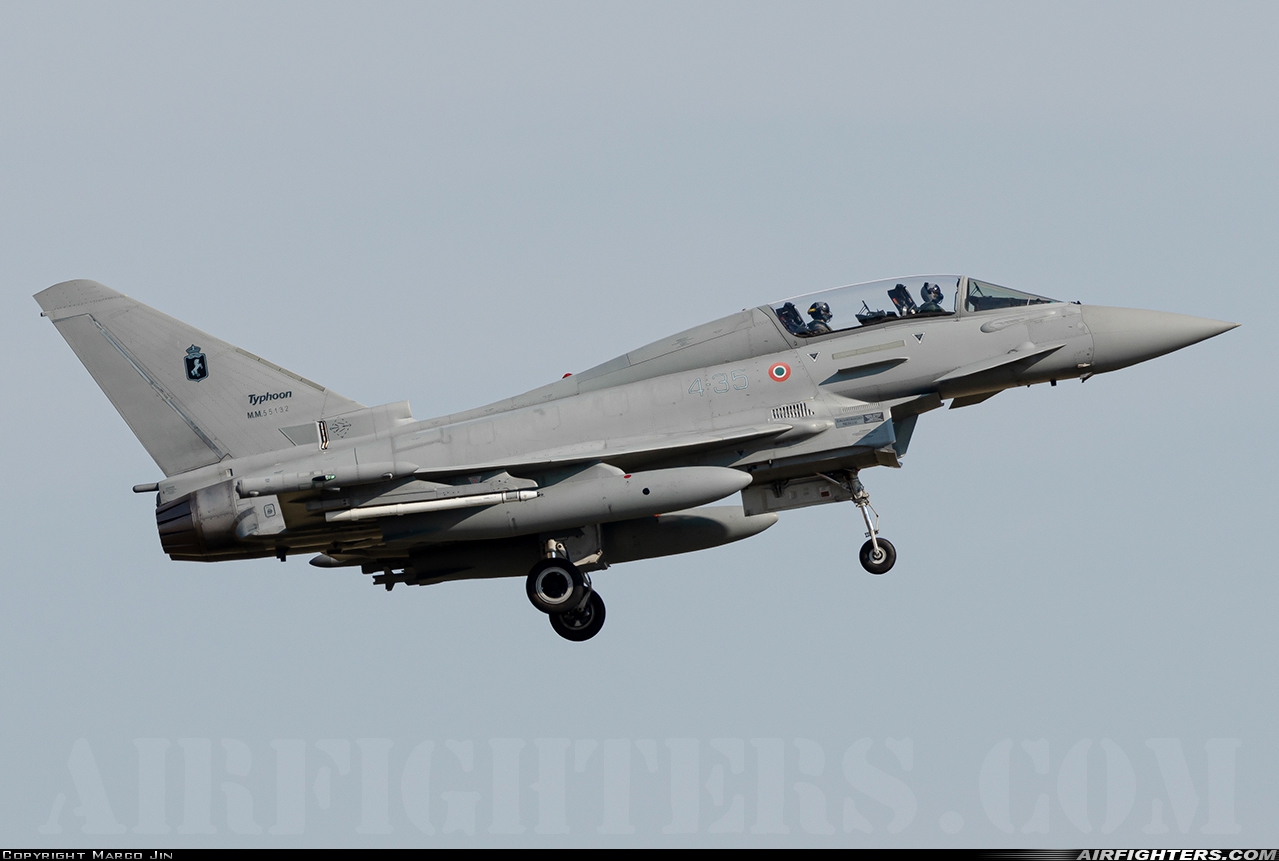 Italy - Air Force Eurofighter TF-2000A Typhoon (EF-2000T) MM55132 at Grosseto (- Corrado Baccarini) (GRS / LIRS), Italy