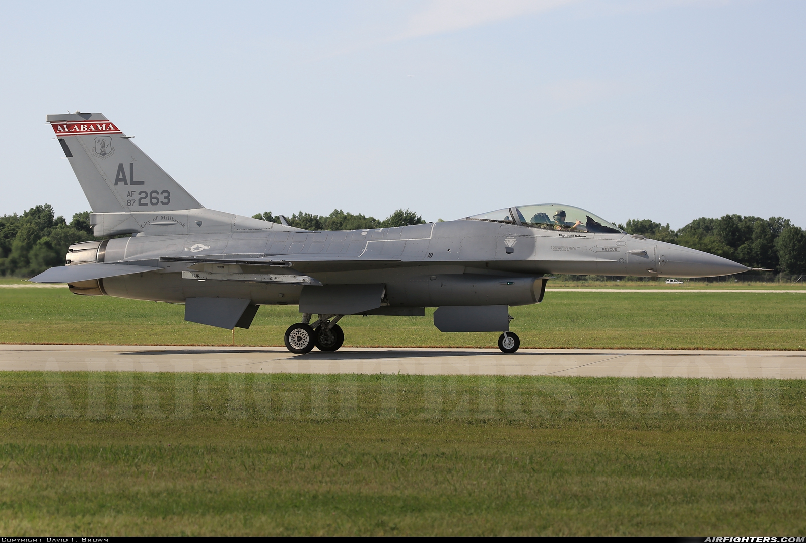 USA - Air Force General Dynamics F-16C Fighting Falcon 87-0263 at Detroit - Willow Run (YIP / KYIP), USA