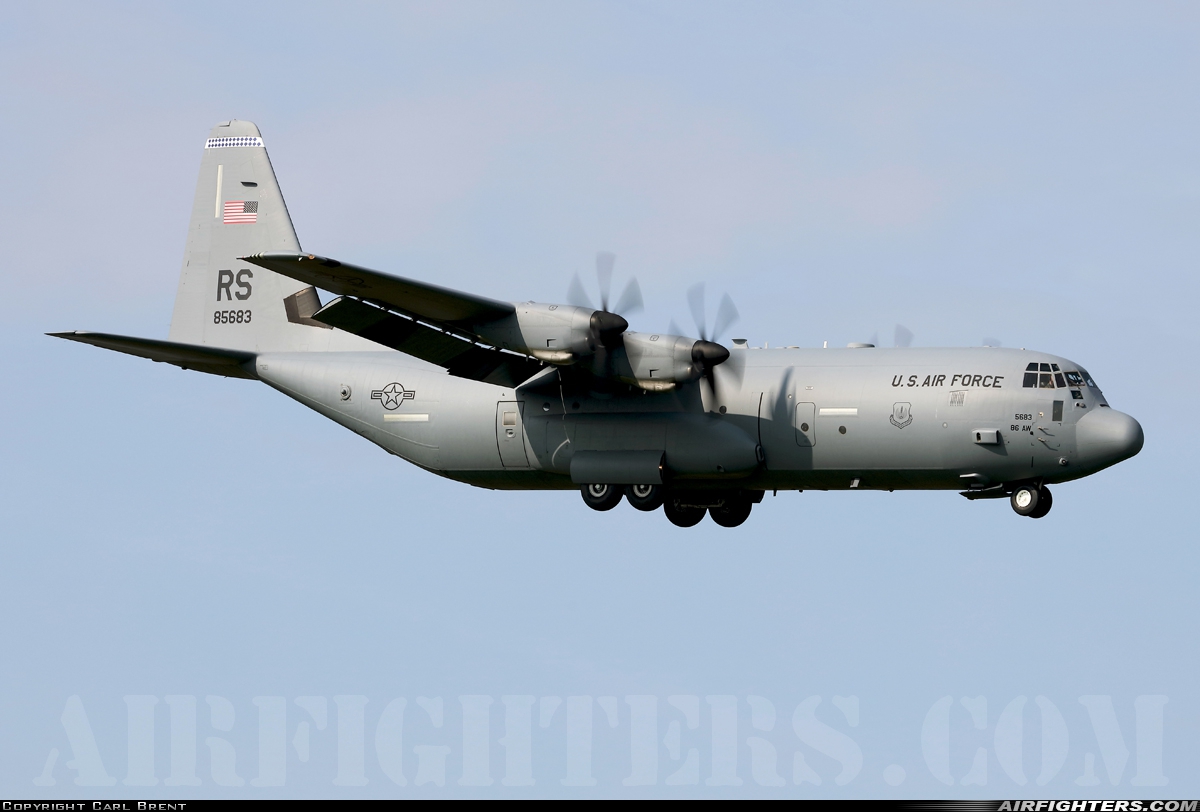 USA - Air Force Lockheed Martin C-130J-30 Hercules (L-382) 08-5683 at Eindhoven (- Welschap) (EIN / EHEH), Netherlands